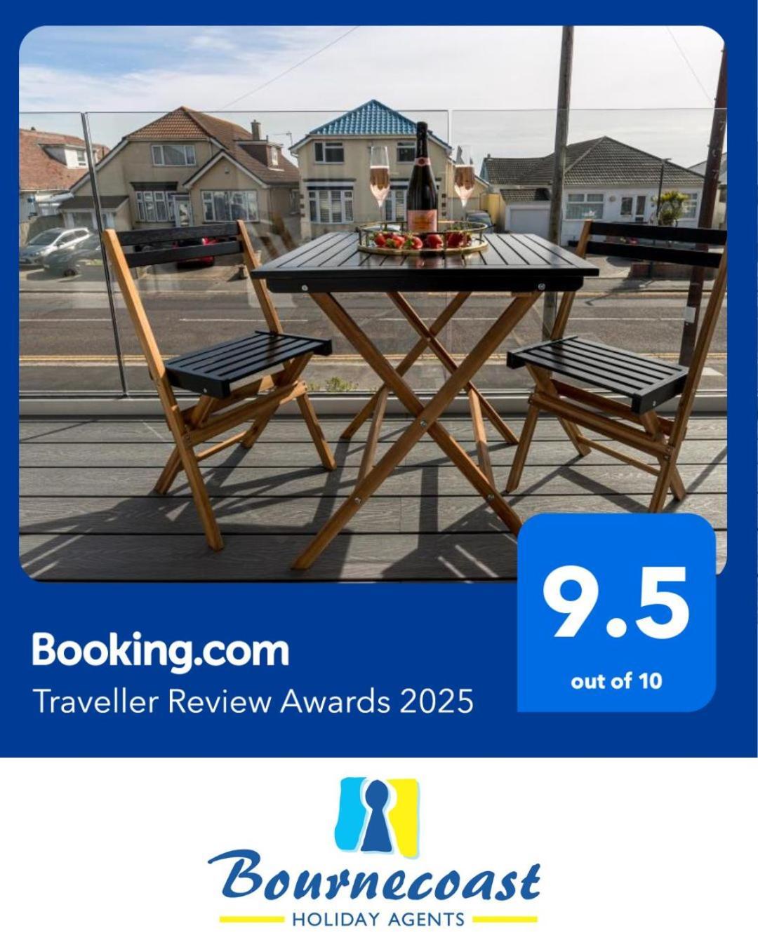 Bournecoast - Stylish Flat With Balcony - Sea Glimpses - 10 Min Walk To Beach - Parking - Wifi - Fm8405 Bournemouth Exterior photo